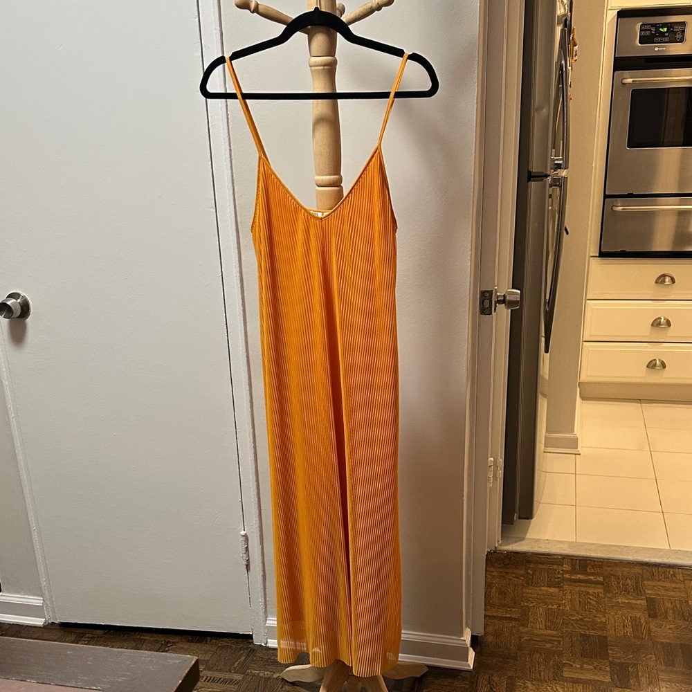 Orange Strappy Maxi Dress